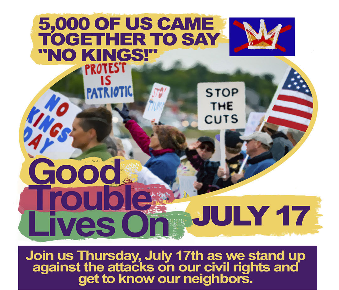 Good Trouble Lives On event - social media flyer